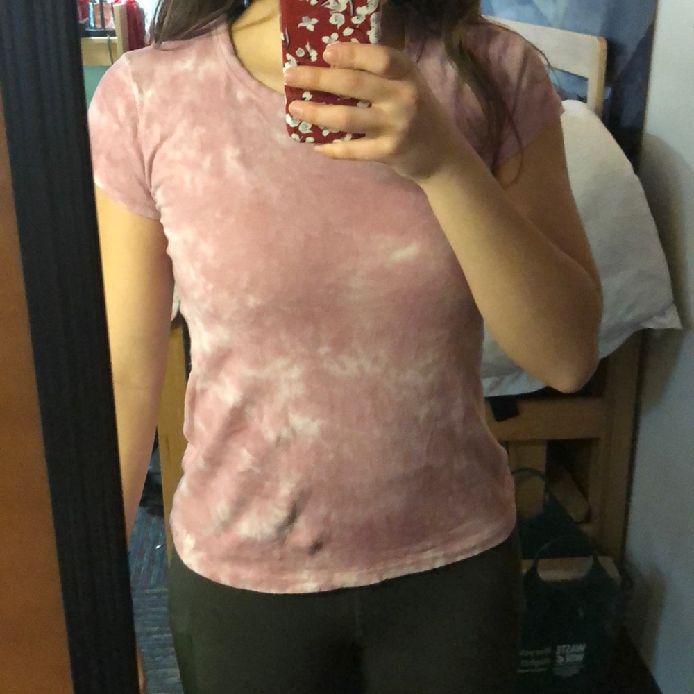 Tye dye/ombré pink soft T-shirt✨